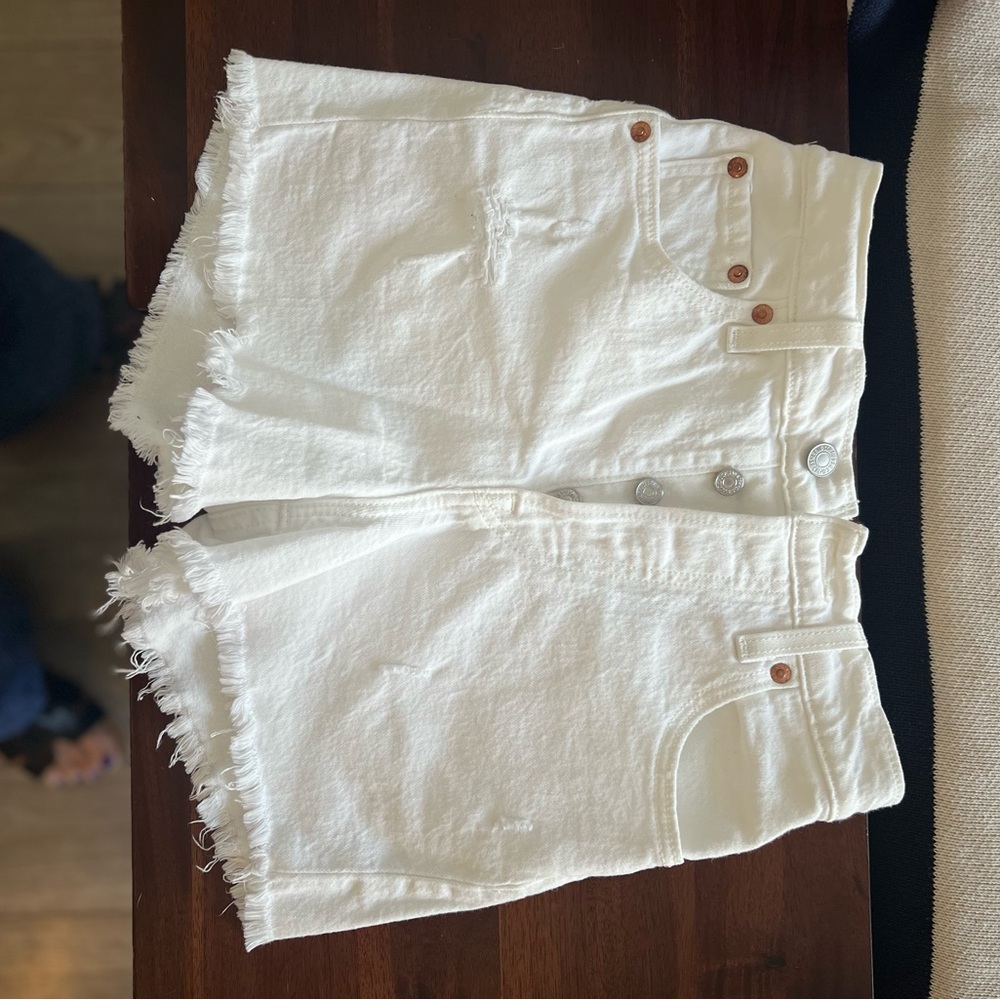 Levi's White Jean Shorts for Women